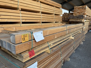 Ca. 12x Douglas balken geschaafd, 110x110mm, lengte 400cm